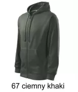 MALFINI 410 Bluza męska z kapturem na zamek Trendy Zipper 300g