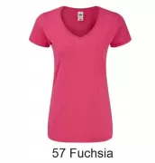 FRUIT OF THE LOOM 61-444-0 Koszulka damska Iconic 150 V-neck 150g