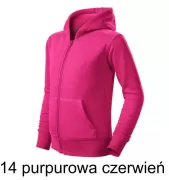 MALFINI 412 Bluza dziecięca z kapturem na zamek Trendy Zipper 412