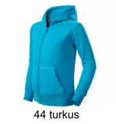 MALFINI 412 Bluza dziecięca z kapturem na zamek Trendy Zipper 412