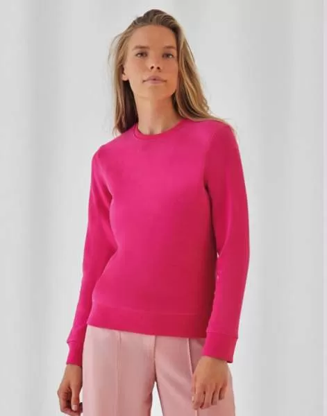 B&C 243.42 Damska bluza Crew Neck QUEEN 280g