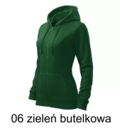 MALFINI 411 Bluza damska z kapturem na zamek Trendy Zipper 300g