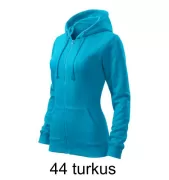 MALFINI 411 Bluza damska z kapturem na zamek Trendy Zipper 300g